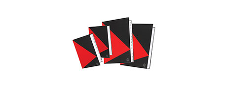 Marbig® Notebook A5 200pg Red & Black - City Books & Lotto