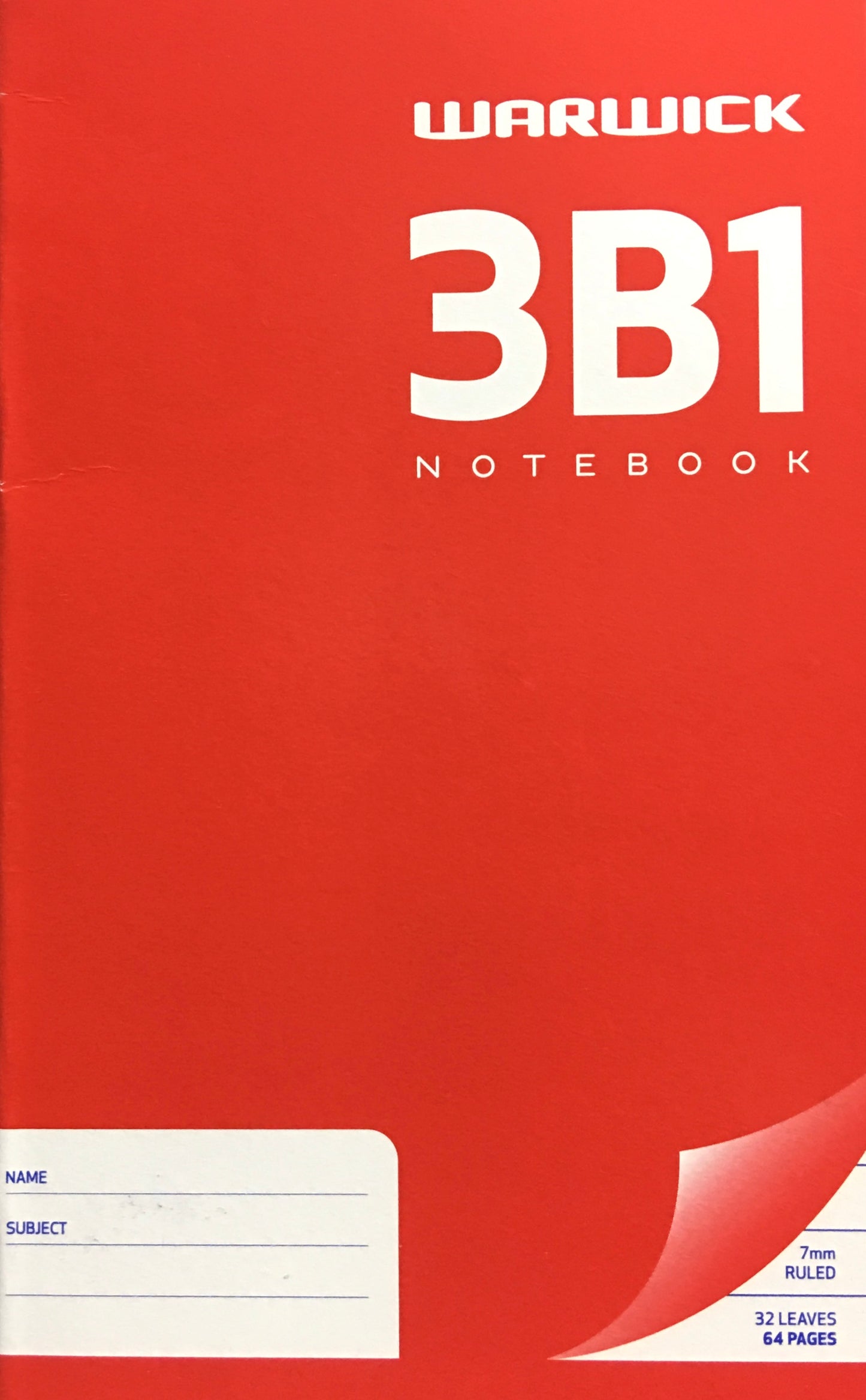 Notebook Warwick 3B1 7mm 32 leaf - City Books & Lotto