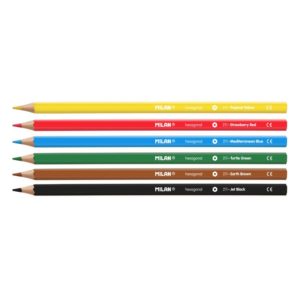 Milan Coloured Pencils Hexagonal Pack 6 Assorted Colours - City Books & Lotto