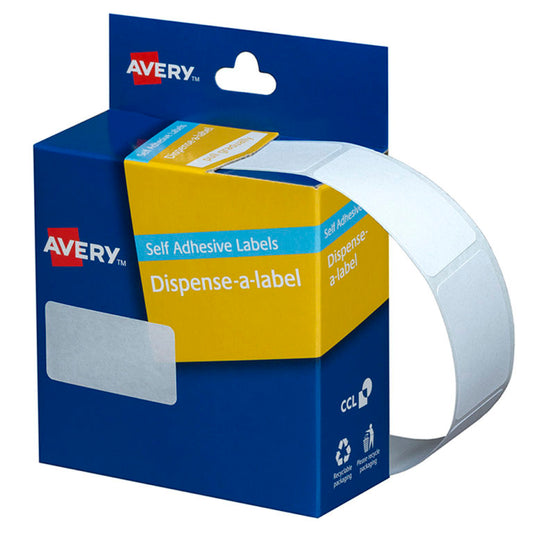 Avery Label Dispenser Dmr2438w 24x38mm White 380 Pack - City Books & Lotto
