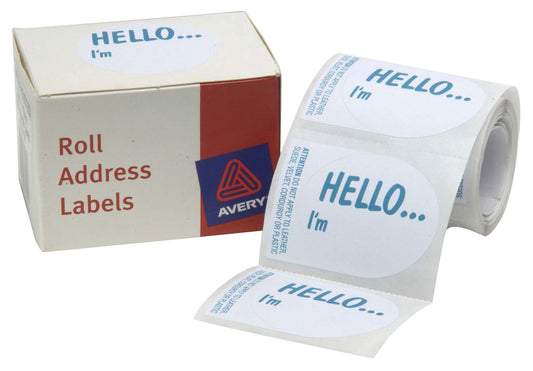 Avery Label Dispenser Dmo5843he Hello I’m - City Books & Lotto