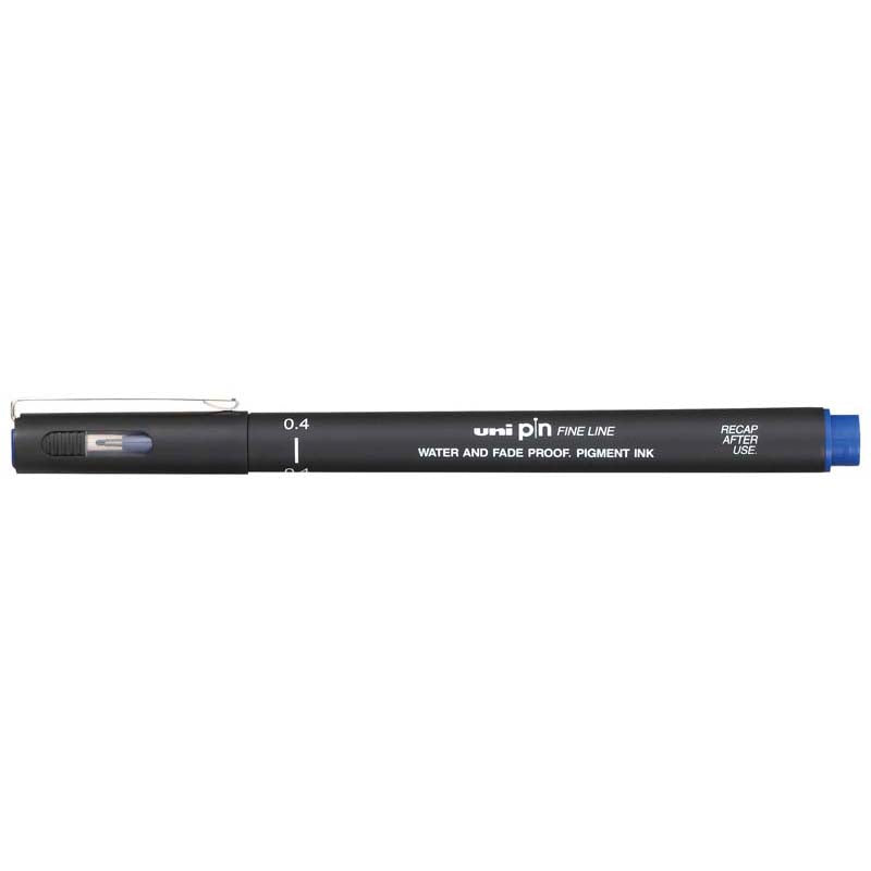 PEN UNI PIN FINELINE PERMANENT 0.4mm BLUE 04-200 - City Books & Lotto