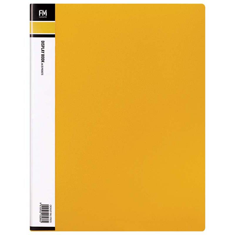 FM Display Book A4 Yellow 20 Pocket - City Books & Lotto