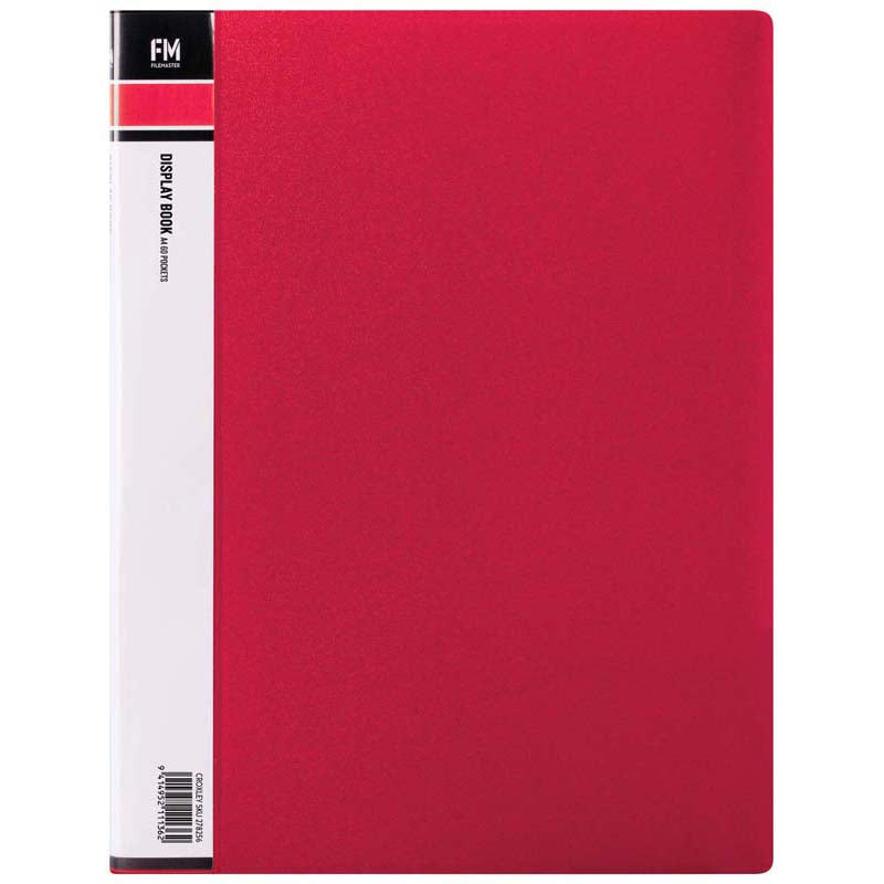 FM Display Book A4 Red 60 Pocket - City Books & Lotto