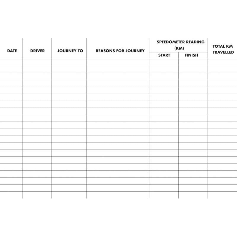 Collins Vehicle Log Book 40 Limp 24 Page 115x170mm - City Books & Lotto