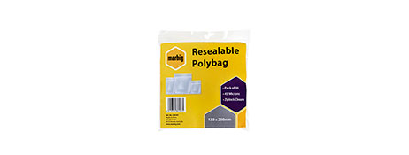 Zip Lock Bag 130x200mm Clear Pk 50