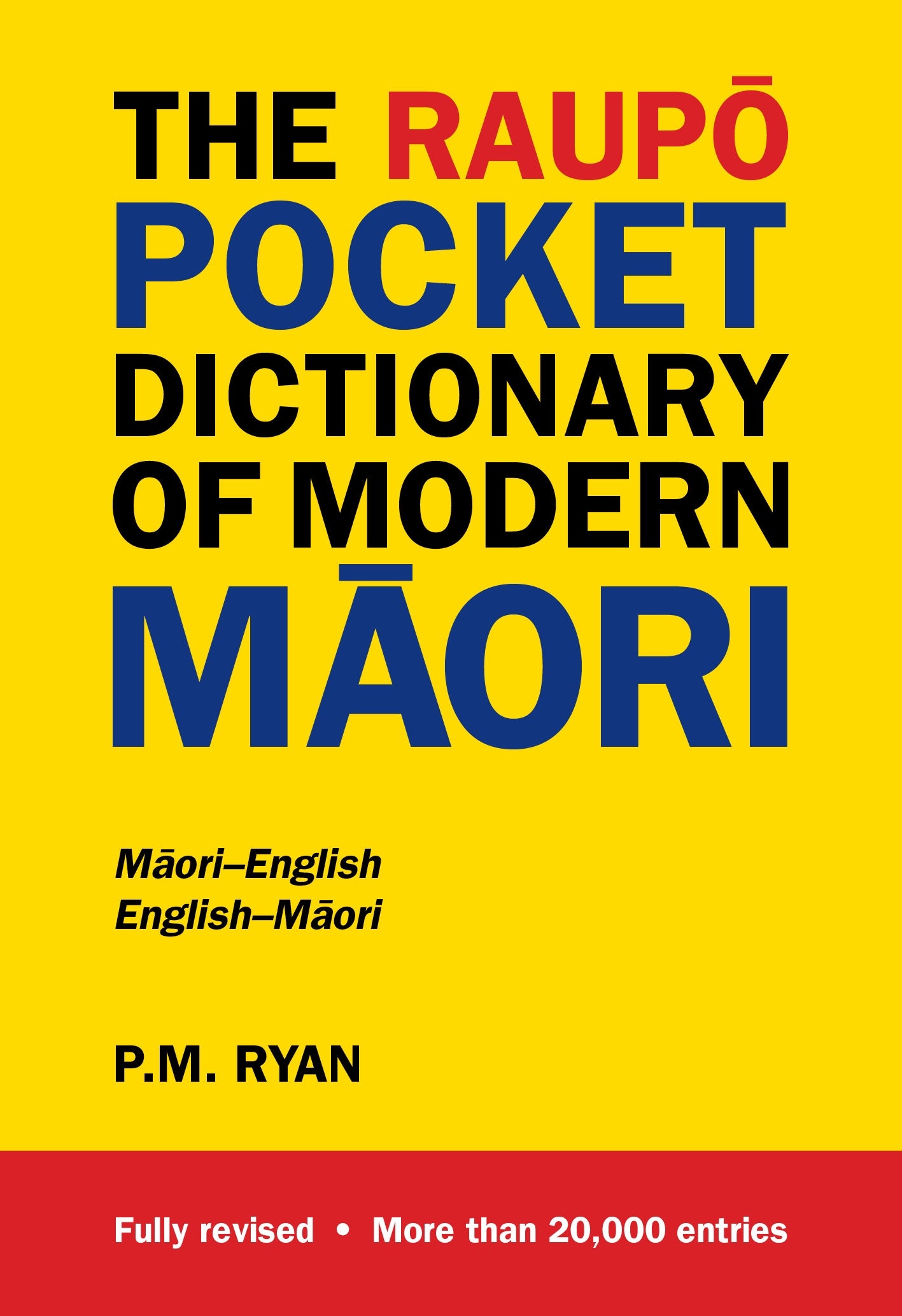 RAUPO POCKET DICTIONARY OF MODERN MAORI by P.M. Ryan - City Books & Lotto