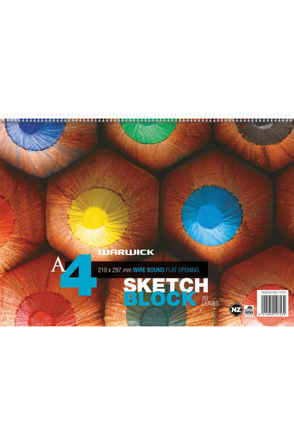 WARWICK SKETCH PAD A4 110 GSM 20 LEAF - City Books & Lotto