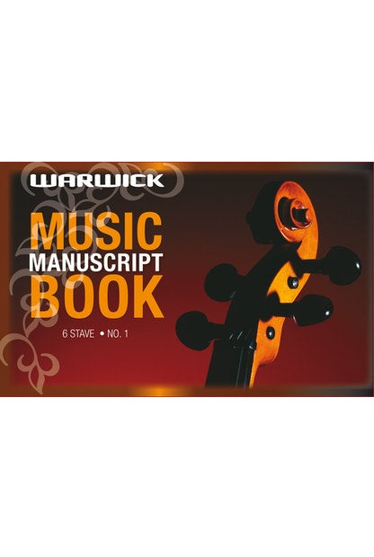 Music Book Warwick No 1 6 Stave 20LF - City Books & Lotto