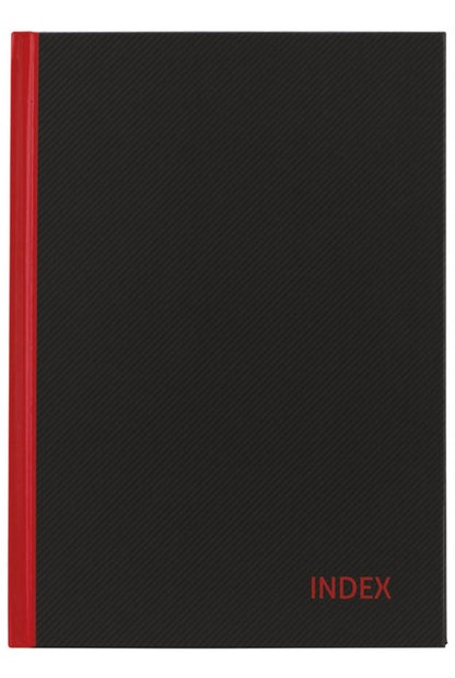 NOTEBOOK A4 INDEXED HARD COVER CASEBOUND - City Books & Lotto