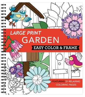 Large Print Easy Color & Frame Garden