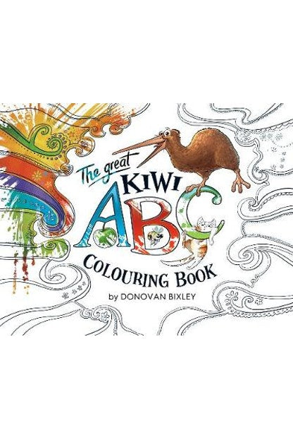 THE GREAT KIWI ABC COLOURING BOOK by Donovan Bixley - City Books & Lotto