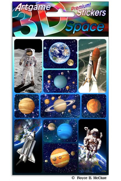 3D Stickers Space - City Books & Lotto
