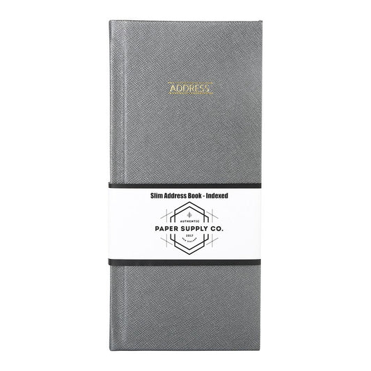 OSC Citta Address Book Slimline Silver - City Books & Lotto