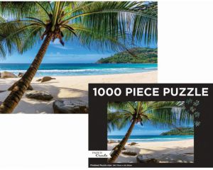 Jigsaw 1000 pc Puzzle - Tropical Beach - City Books & Lotto