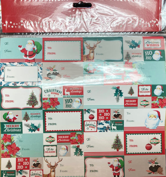 Artwrap Christmas Labels 168 pack - City Books & Lotto