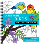 Large Print Easy Color & Frame - Birds - City Books & Lotto