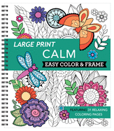 Large Print Easy Color & Frame - Calm - City Books & Lotto