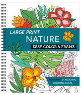 Large Print Easy Color & Frame - Nature - City Books & Lotto
