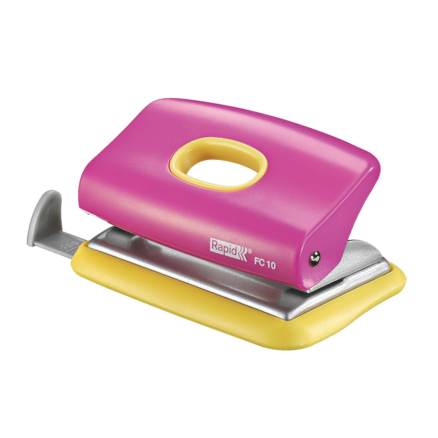 HOLE PUNCH RAPID FC10 FUNKY PINK YELLOW - City Books & Lotto