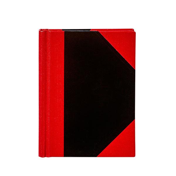 Spirax Black and Red Casebound Notebook A4