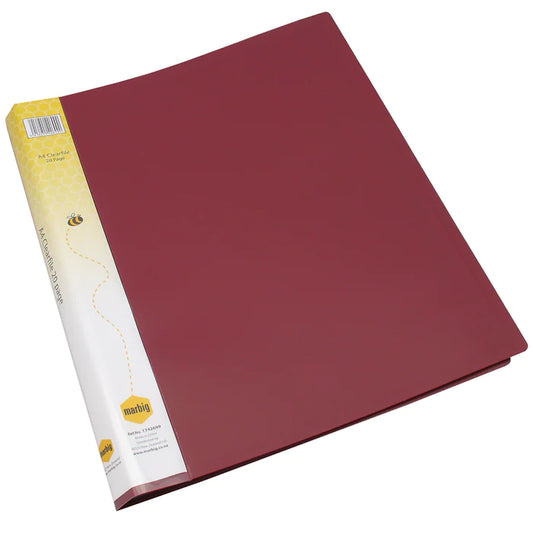 Display Book A4 10 Page Burgundy